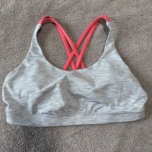Gray and Pink Women's Sports Bra NWOT LULULEMON